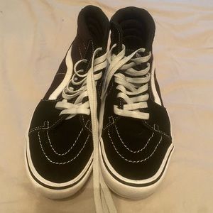 Comfy Cush Sk8-Hi B/W Vans Ws Sz 8